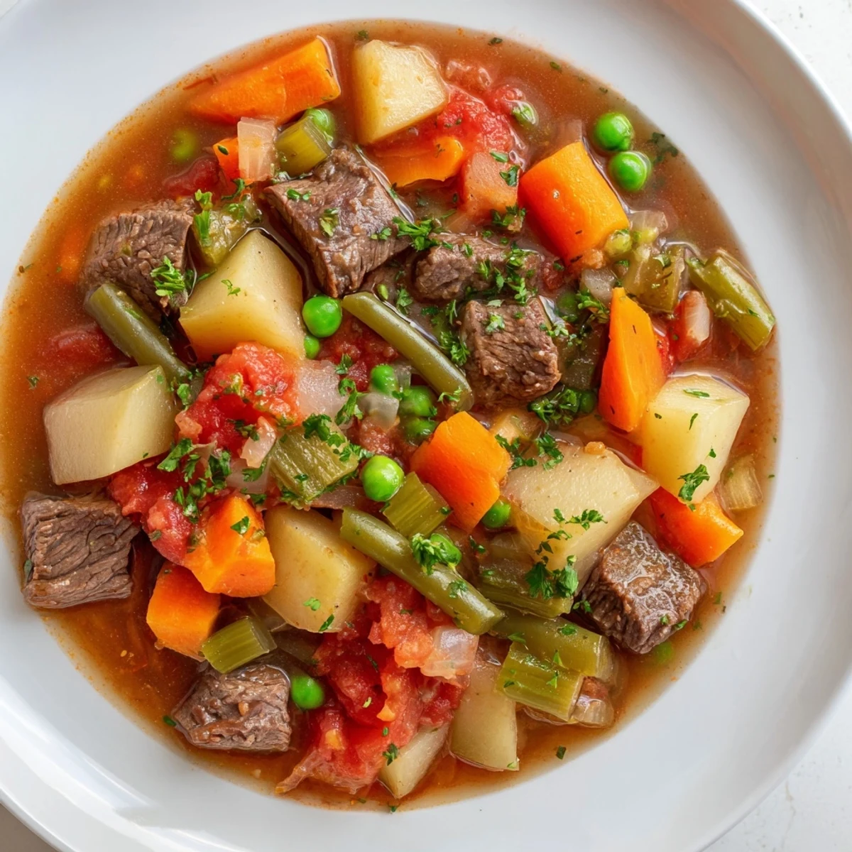 Beef Vegetable Soup Potatoes